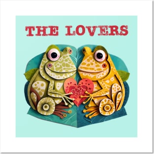 The Lovers Frog and Toad and Heart LGBTQ+ Posters and Art
